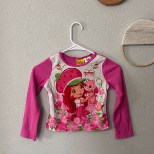 Strawberry Shortcake Pink Long Sleeve Tee for Kids